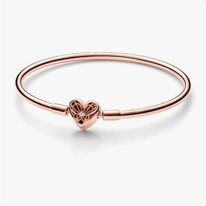 Authentic Pandora Bracelet | Bangle Charm Bracelet | 14k Rose Gold